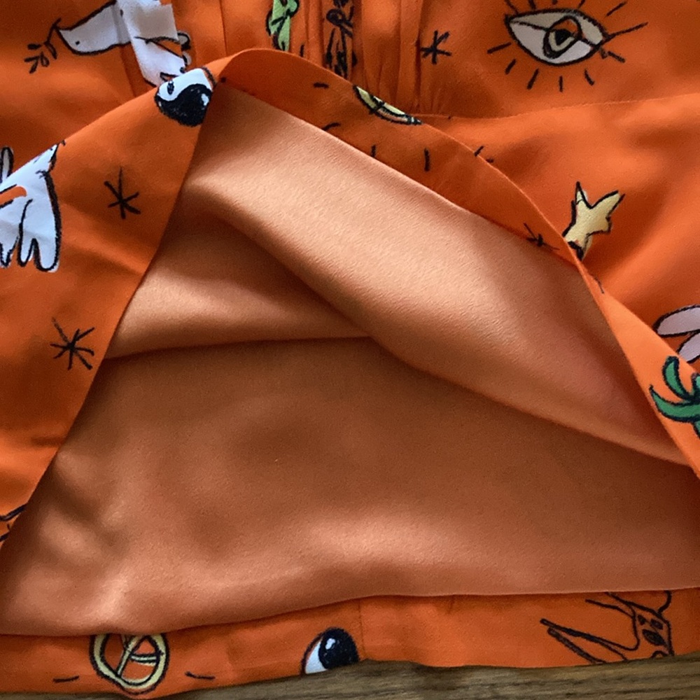 STAUD Orange Printed Two-Piece Maxi Set - Picture 6 of 14